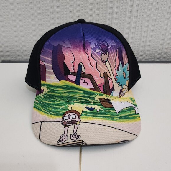 Bioworld Other - Bioworld Rick & Morty Portal Curved Snapback Hat Cap